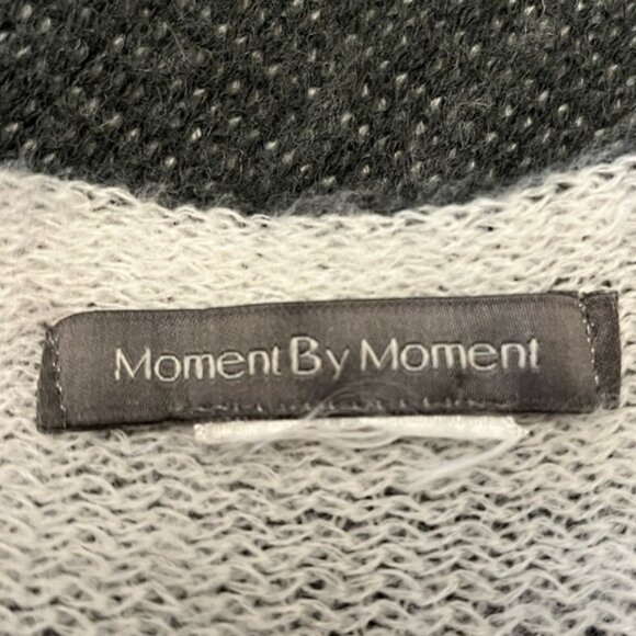 MOMENT BY MOMENT Shawl Wrap Oversize Cozy Scarf Charcoal Grey Long Fringe - Picture 6 of 10